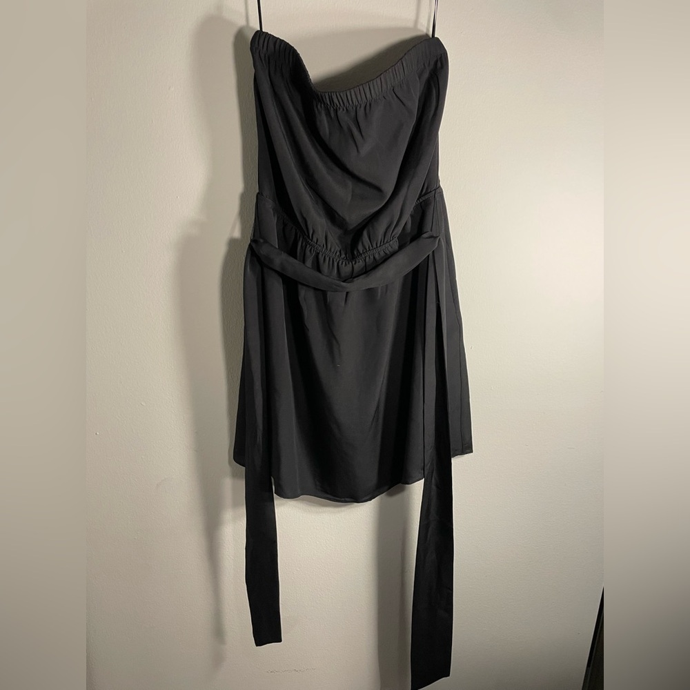 Express Strapless Black Dress XS